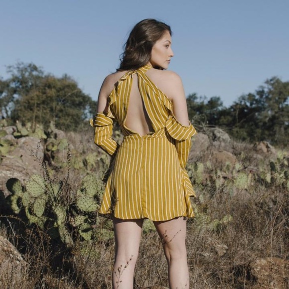 ✨ High Neck Cold Shoulder Dress 🎀 3 for $25 - Picture 7 of 8